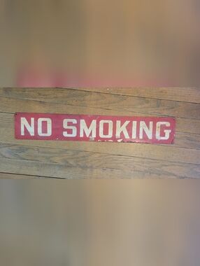 Vintage "No Smoking" Sign